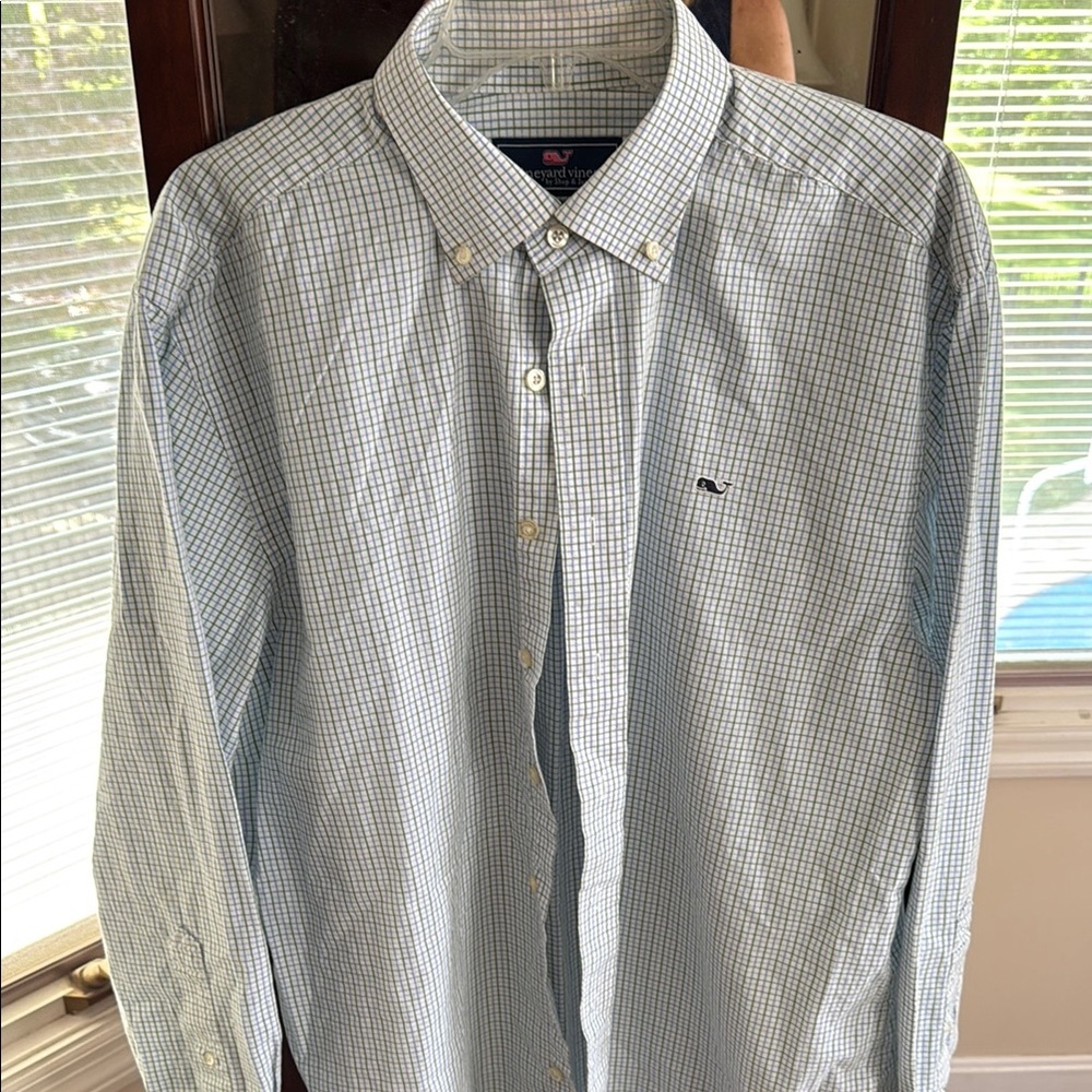 Vineyard Vines Blue Casual Button Down Shirt